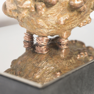 Author's bronze sculpture "Unidentified object #2"